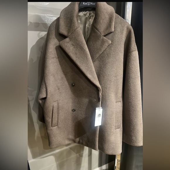 NWT 2nd Day calisa brushed wool brown Coat - Picture 6 of 8